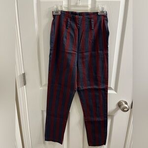 Colletif Thea Striped Cigarette Pants
